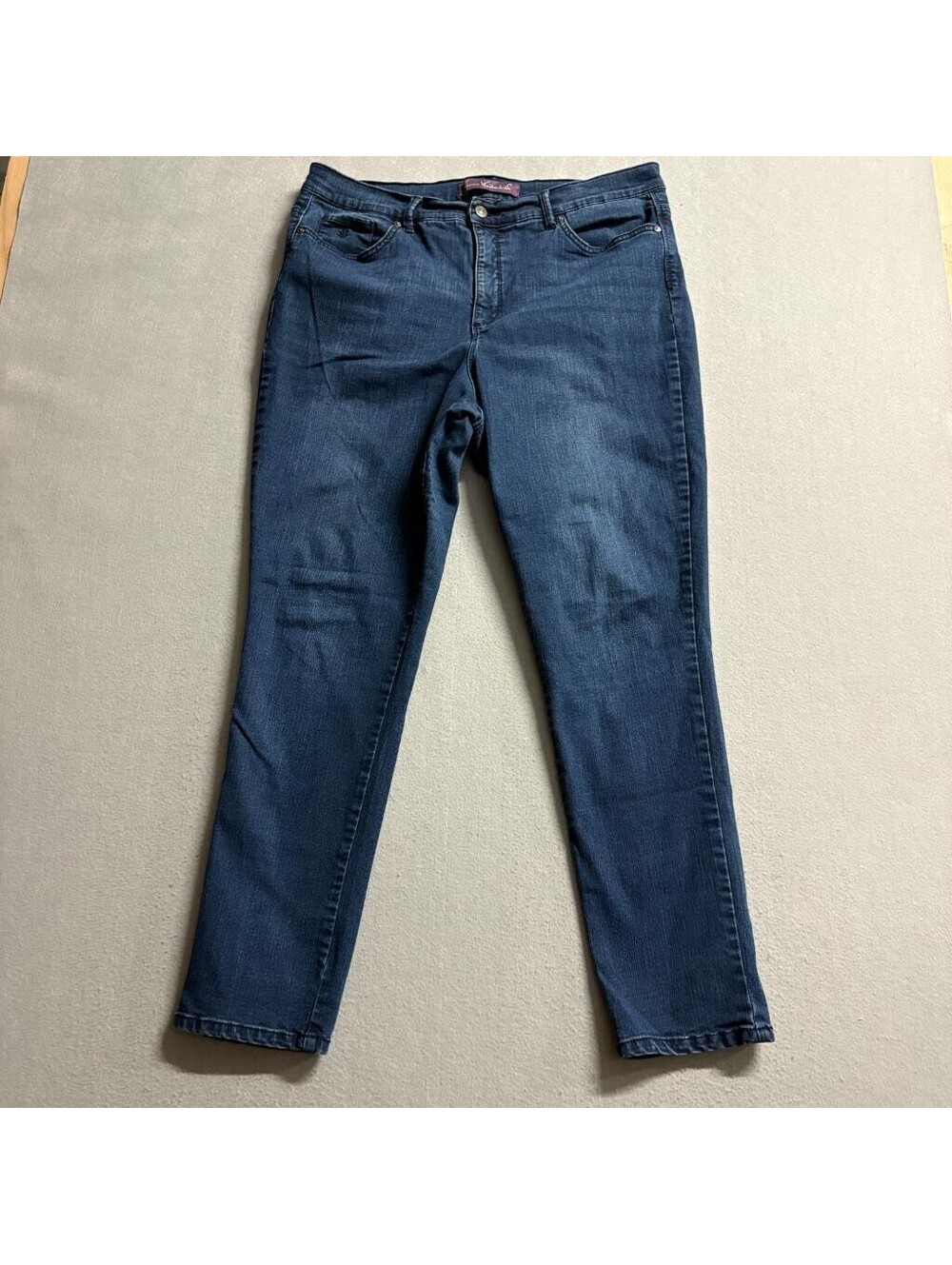 Gloria Vanderbilt Amanda Skinny Jeans Womens 16 Average Blue Denim Stretch